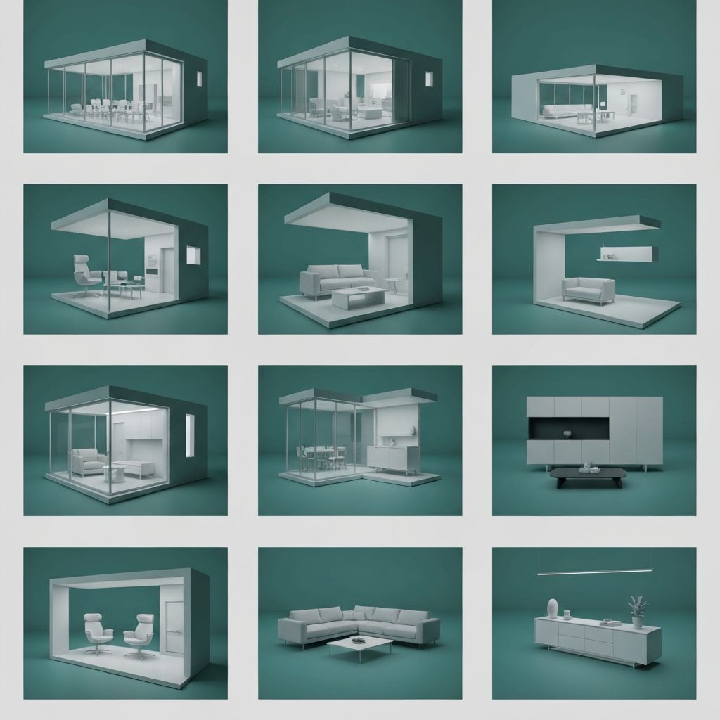 3D Blender Visualization Models